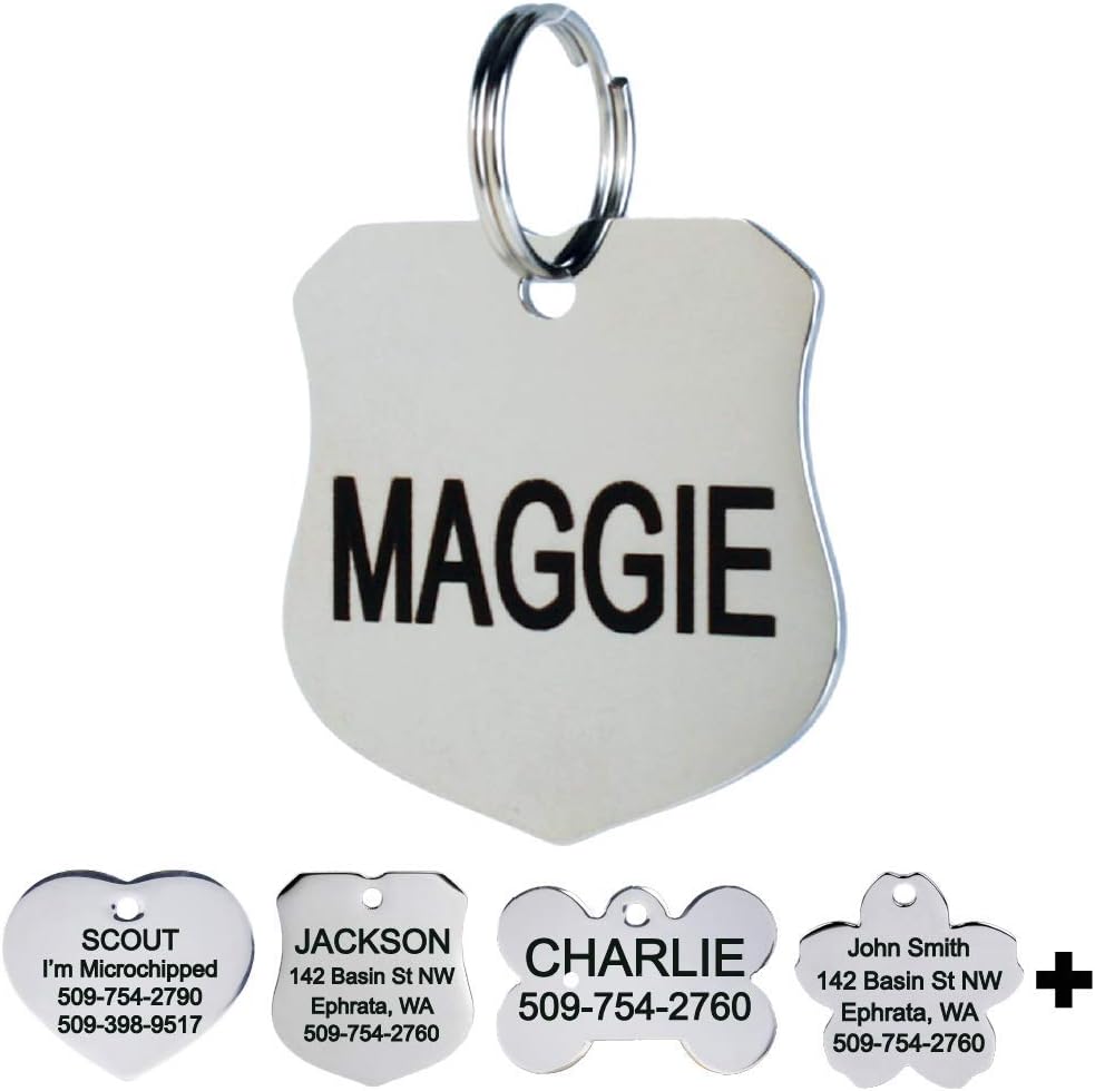metal pet tags