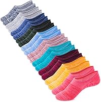 IDEGG Women's and Men's Socks 10 Pairs Low Cut Anti-Slid Athletic Casual Cotton Socks