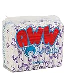 Adult Baby Diaper Lover Aww So Cute Adult Diapers, Purple (Small)