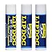 Amish Origins SPF 15 Medicated Lip Doc Balm - All Natural Ingredients, Deep Moisturizing Potent Formula for Chapped and Cracked Lips, All Refreshing Essential Oils, 3 Pack