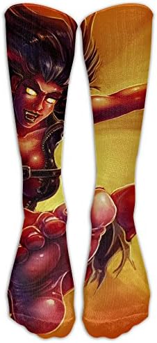 Yvun Unisex Red She Hulk Casual Cotton Crew Socks For Men And Women-Running & Fitness-Best Medical,Nursing,Travel & Flight Socks