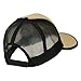 Toyo Straw and Mesh Back Trucker Cap - Khaki Black OSFM