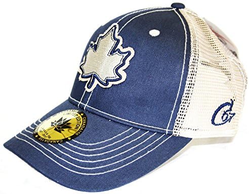 True Canada 150 Maple Leaf Baseball Cap Adjustable Hat Navy