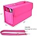 80 Slot Maker Pen Case Lipstick Case - Pistha Maker Case Holder Organization with Carrying Handle and Baldric for Primascolor Marker and Copic Marker, Liquid Highlighter, Or Other Type Maker