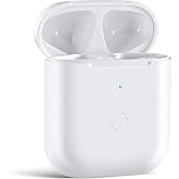 Wireless Charging Case Compatible with AirPod 2 1, Air Pod Charger Case Replacement with Bluetooth Pairing Sync Button, No Earbuds,White