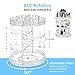 ALVOROG Makeup Organizer 360 Degree Rotating Cosmetic Storage Case DIY Makeup Carousel Spinning Holder with Adjustable Shelves Large Capacity for Jewelry, Makeup Brushes and Lipsticks (Small)