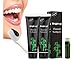 Activated Charcoal Teeth Whitening Toothpaste 2 Pack with a Jarosa Organic Lip Balm 3d White, Organic Bamboo Charcoal, Destroys Bad Breath Removes Smoke Stains and Coffee Stains, 4 oz By Bright Up