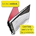 Five Star Flex Hybrid NoteBinder, 1 Inch Binder with Tabs, Notebook and 3 Ring Binder All-in-One, Red (72005)