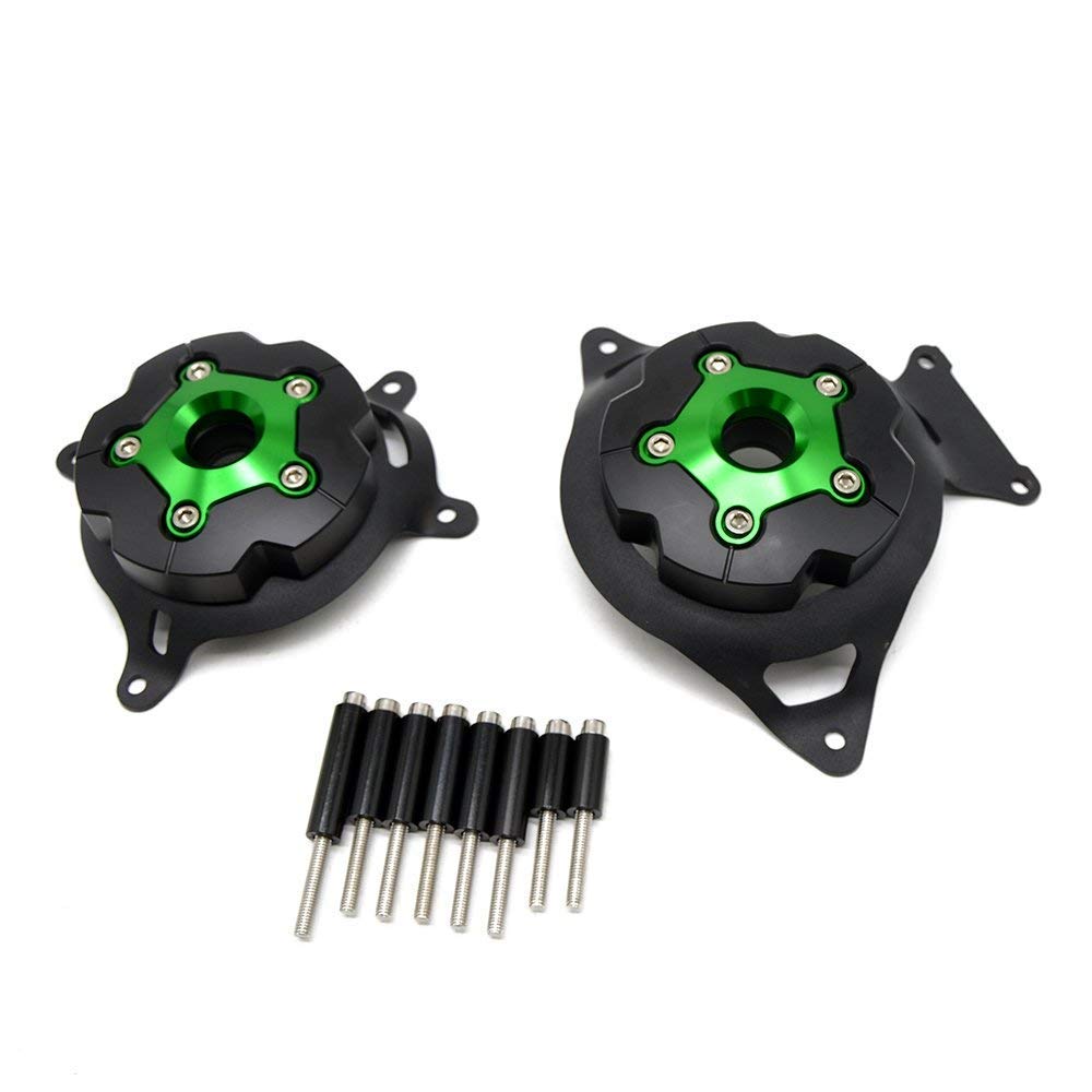 MZ-STORE Z800 Motorcycle CNC Aluminum Engine Guard Stator Protective Cover for Z800 2013-2016 Z750 2008-2016(Green)