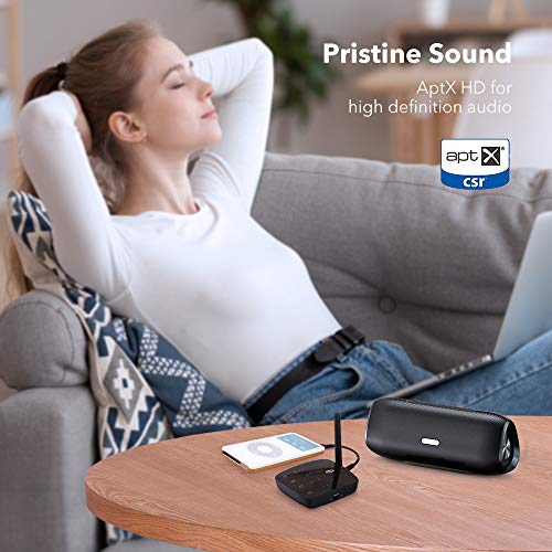 6 TaoTronics+Bluetooth+Transmitter+Receiver+Headphones