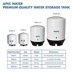 APEC Tank Pre-pressurized Reverse Osmosis Water