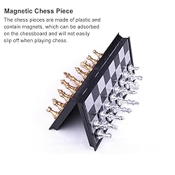 Mini Magnetic Chess Board Game with Gold and Silver