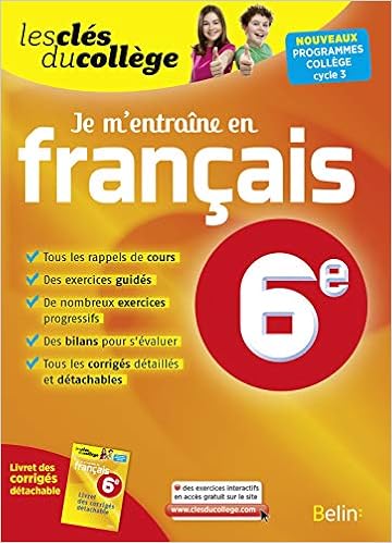 Amazon Fr Cles Du College Francais 6e Je M Entraine N E Loiseau Marion Guillou Marlene Livres