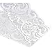 HOUSWEETY 10 Yards White Stretch Floral Scallop Lace Edge Trim 3-3/8