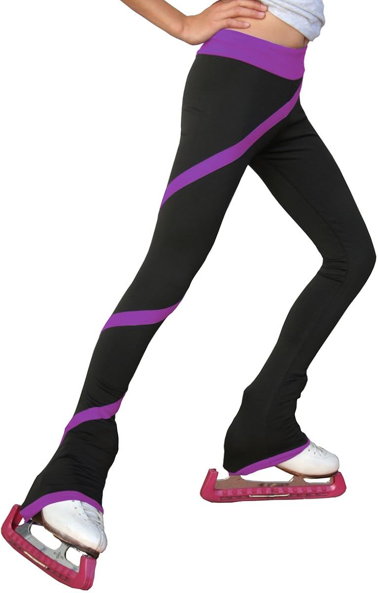ChloeNoel Figure Skating Spiral Pants P06: Clothing