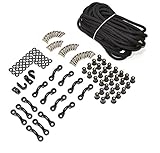 Marine Masters Expanded Deck Rigging Kit Accessory for Kayaks Canoes and Boats With Wellnuts (Natural Stainless Steel)
