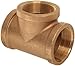 Brass Pipe Fitting, Class 125, Tee, 1/2