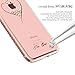 KINGXBAR for Apple iPhone 8 Case, iPhone 7 Case,Bling Diamond Crystals from Swarovski Element,Fashion Hard PC Transparent Sparkly Case Cover for Christmas Party
