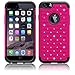 iPhone 6 Plus Case, Sparkle Shimmer Case for iPhone 6 Plus,EC™ Heavy Duty Shock Absorbing Dual Layer Studded Rhinestone Bling Hybrid Protective Case Cover for iPhone 6 Plus 5.5 (Rose)