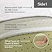 wavveUziz Bamboo Pillow for Sleeping , Unique 3-in-1 Design Bamboo Charcoal Firm Memory Foam Pillow for Side Back Stomach Sleeper-with Zipper Removable and Washable Cover