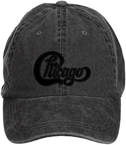 ZLXWQH SHOW Chicago Band Logo Rock Cotton Washed Baseball Cap Velcro Adjustable One Size ColorName Hats Caps