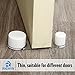 Door Stopper – Universal & usefull Stainless Steel Doorstop for All sufaces - Set of 2 Double Interior Decorative Door Stop – for Home, Office, Garage, Patio – White by Richyn