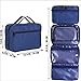 Hanging Toiletry Travel Bag by GYNOM | Compact Toiletry Bag with Waterproof Zippered pockets, mesh pouch for toothbrush & Reliable Hook | Medium Cosmetic Kit Organizer, Hangs and Stands with ease