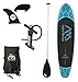 Aqua Marina BT-88882P Vapor Inflatable Stand-up Paddle Board with Sports AC-80322 iSUP Paddle