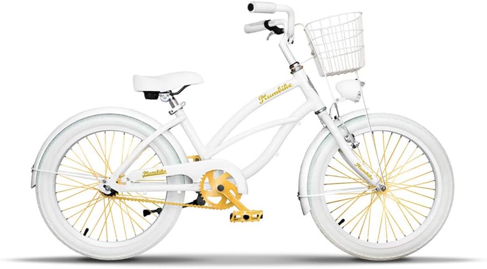 Plumbike Kinderfahrrad 20 Zoll Mädchen Fahrrad Für Kinder ab 5-8 Jahre