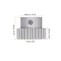 HARFINGTON Step Spur Gear 10mm Bore Gear 25T Mod 1