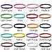Whaline 20 Colors Puppy Whelping Collars Double-Sided Adjustable ID Collars Soft Bands for Newborn Pet Dog Cat, 13.8 Inches