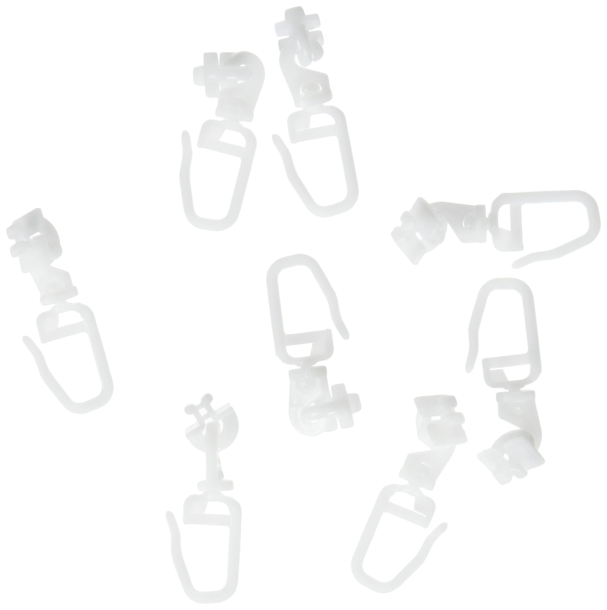 Gardinia 20 x White Rotary Glides for 4mm Channel