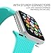 ALNBO Compatible Apple Watch Band 38mm 40mm Soft Silicone Replacement Sport Band iWatch Strap for Apple Watch Series 4,3,2,1 8 Pack