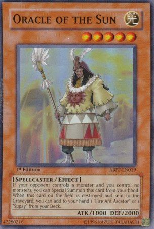 Yu-Gi-Oh! - Oracle of the Sun (ABPF-EN019) - Absolute Powerforce - 1st Edition - Super Rare