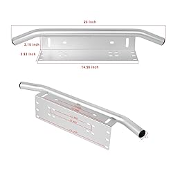 Jtron Universal License Plate Bumper Frame for Off