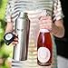 Healthy Human Stainless Steel Vacuum Insulated Water Bottle | Keeps Cold 24 Hours, Hot 12 Hours | Double Walled Water Bottle | Carabiner and Hydro Guide | 32 oz Brushed Steel