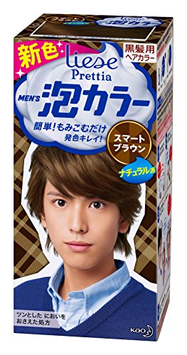 KAO Prettiamens Bubble Bleach Hair Color, Smart Brown