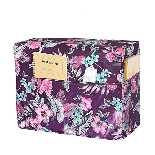 Sewing Machine Case Cover, Sewing Machine Dust Cover, Furniture Dust Cover, Sewing Machine Cover with 3 Cotton Pockets, Fits Most Standard Brother & Singer Machines TFC1464 (Purple)