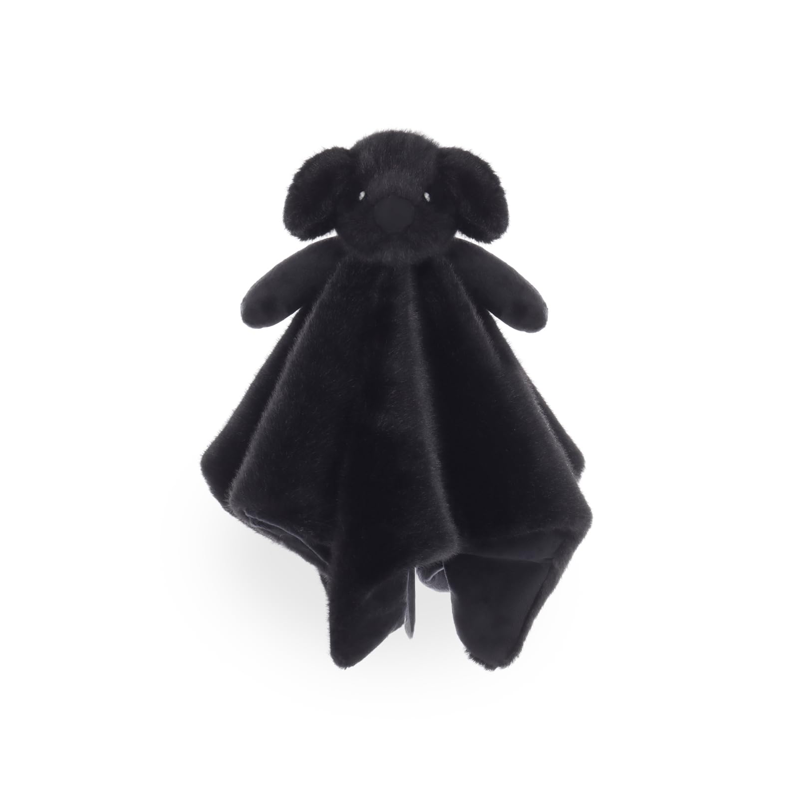 Apricot Lamb Black Labrador Cute Comforter Soft Loveys for Baby Boy and Girl, Security Blanket for Babies, Infant and Toddlers, Black Dog Puppy
