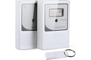 SMARTCOOUNTER Retail People Counter Security Checkpoint - Smart Traffic Counter, Infrared & Wireless Visitor Counter, Battery Operated Customer Counter, Easy to Install Accurate Door Counter