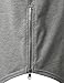 URBANCREWS Mens Hipster Hip Hop Basic Longline Crewneck T-Shirt w/Zipper Trim