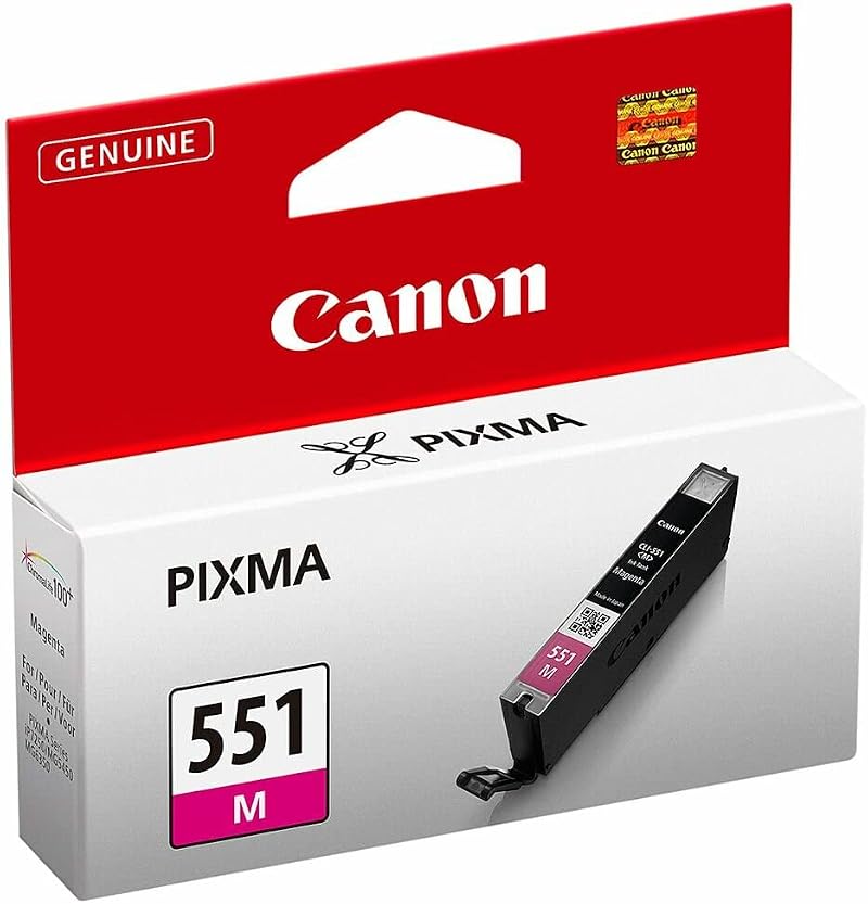 Canon CLI-551 M Magenta Ink 7ml 300 Pages Original for Pixma Printers