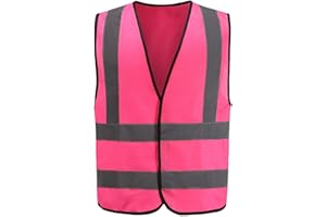 AYKRM 12 colour High visibility viz vest hi vis viz reflective work construction safety vest (XS-8XL)