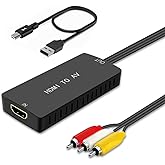LVY HDMI to RCA Converter, Composite Video Audio Converter Adapter, HDMI to AV Adapter, Supports PAL/NTSC for Fire Stick and 