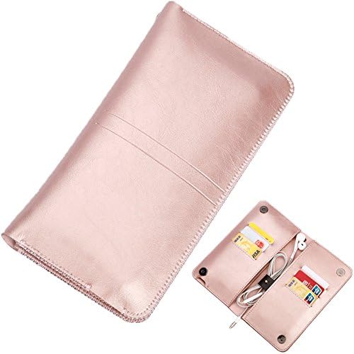 BLOOMSTAR PU Leather Wallet Case with Card Slots Credit Card Purse Clutch for iPhone 6/6s Plus iPhone 7/7 Plus 4.7 inch 5.5 inch Cell Phone (Rose Gold)