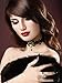 Mudder Black Lace Choker Gothic Necklace with Pendant Chain, 4 Pieces