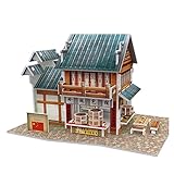 W3132h Cubicfun 3d Puzzle China Flavor Linglong Steamed Stuffed Bun Shop 6.5