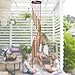 4-FQ Wind Chimes, Wind Bells Outdoor Long Garden Chimes Wind Chimes Outdoor Amazing Grace Windchimes Large Deep Tone for Home Garden Decoration (Golden)