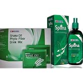 EDMARK Duo: Shake Off Phyto Fiber Pandan 20g x 12 Sachets + Splina Liquid Chlorophyll 500ml Bottle | Detox Drink Set for Cleansing, Digestion Support, Energy Boost &amp; Body Balance (Pack of 2)