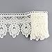 Yontree Floral Venise Lace Applique Sewing Trim Bridal Wedding Applique White 2 Yards